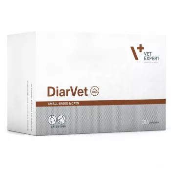 VetExpert Diarvet Small Breed and Cats 30 kapslit.