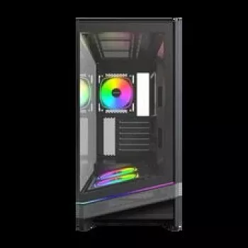 Montech Sky 3 PC-korpus, Midi-Tower, ATX, ARGB, karastatud klaas - must