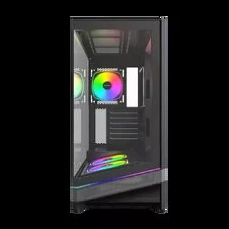 Montech Sky 3 PC-korpus, Midi-Tower, ATX, ARGB, karastatud klaas - must
