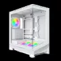 Montech Sky 3 PC-korpus, miditorn, ATX, ARGB, karastatud klaas - valge