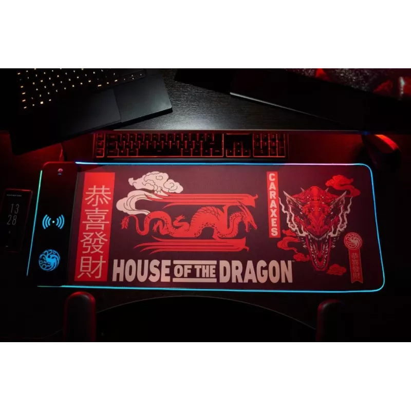 Numskull hiir Pad House of Dragons + wireless Charge 30x80cm