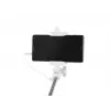 Selfie stick Monopod wired Valge