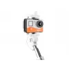 Selfie stick Monopod wired Valge