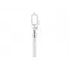 Selfie stick Monopod wired Valge