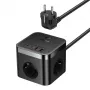 Baseus PowerCombo Universal toitejuhtmepikendus siseruumides Must