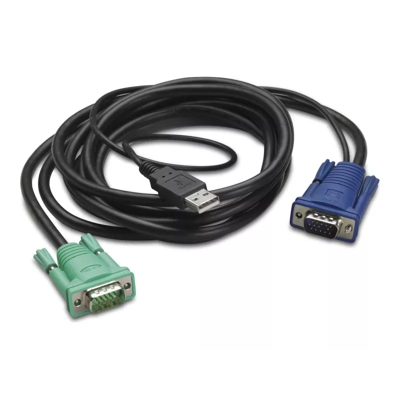 APC klaviatuuri-/video-/hiire- (KVM-) kaabel - USB, HD-15 (VGA)