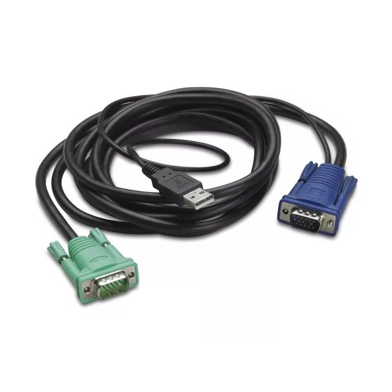 APC klaviatuuri-/video-/hiire- (KVM-) kaabel - USB, HD-15 (VGA)