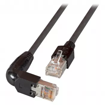 EFB RJ45 ühenduskaabel Cat.5e S/UTP PVC TM11 1x90 must 0,25 m