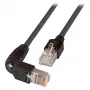 EFB RJ45 ühenduskaabel Cat.5e S/UTP PVC TM11 1x90 must 0,25 m