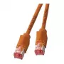 EFB RJ45 paigakaabel Cat.6A S/FTP LSZH Draka UC900 TM21 oranž 0,25 m