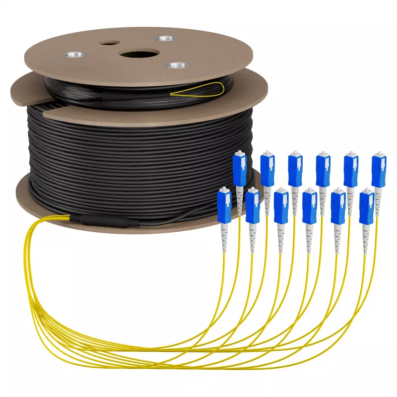 EFB Trunk kaabel U-DQ(ZN)BH OS2 12E (1x12) SC-SC 120m Dca LSZH G657A1