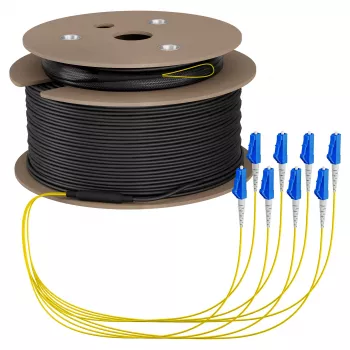 EFB Trunk kaabel U-DQ(ZN)BH OS2 8E (1x8) LC-LC 190m Dca LSZH G657A1