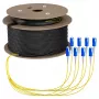 EFB Trunk kaabel U-DQ(ZN)BH OS2 8E (1x8) SC-SC 60m Dca LSZH G657A1