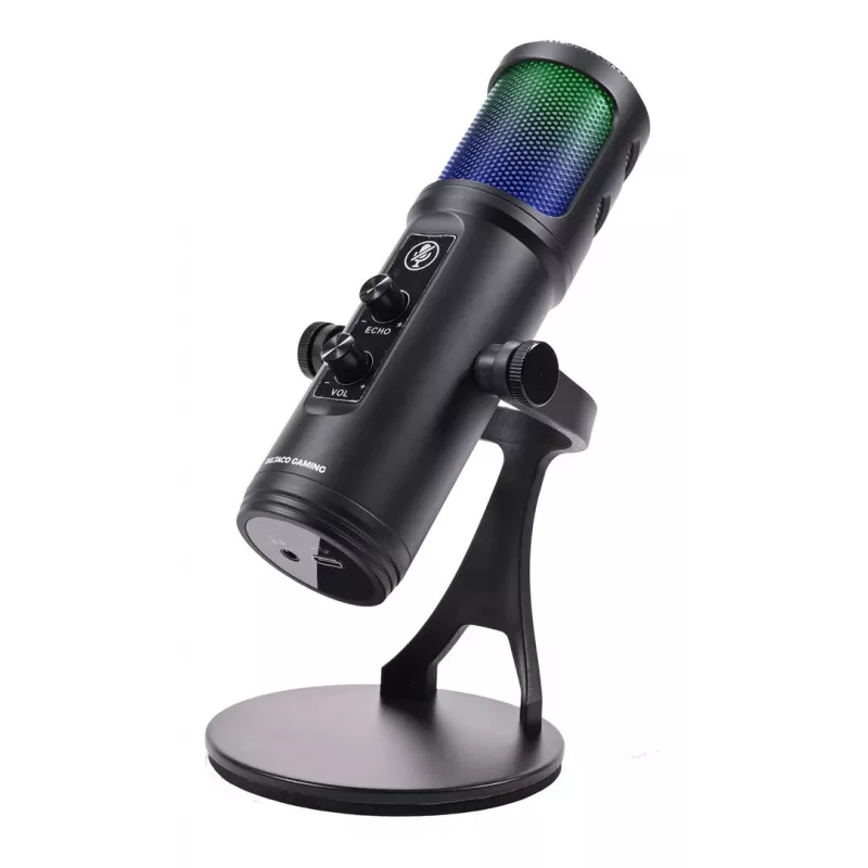 Deltaco Gaming RGB voogedastusmikrofon must