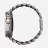 NOMAD Stratos Band - titaanist käepael Apple Watchile 49mm FKM-iga (looduslik titaan, must FKM)