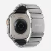 NOMAD Stratos Band - titaanist käepael Apple Watchile 49mm FKM-iga (looduslik titaan, must FKM)