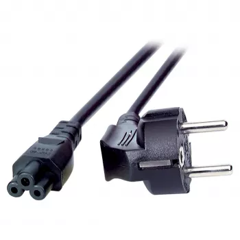 EFB toitejuhe, maandatud pistik 90° - C5 180°, must, 1,8 m, 3 x 0,75 mm