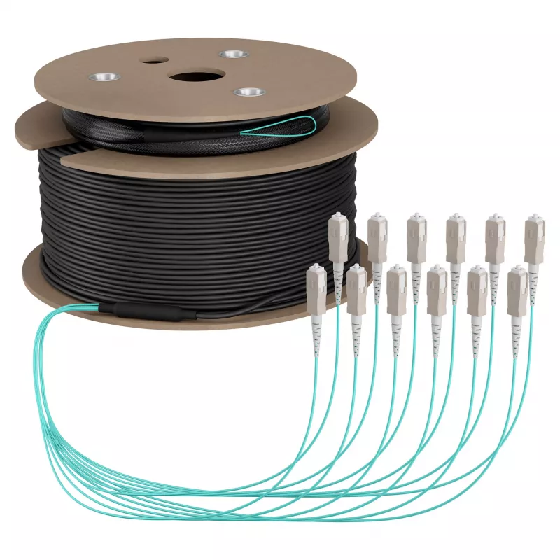 EFB Trunk kaabel U-DQ(ZN)BH OM3 12G (1x12) SC-SC 80m Dca LSZH