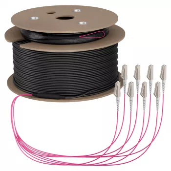 EFB Trunk kaabel U-DQ(ZN)BH OM4 8G (1x8) LC-LC 140m Dca LSZH