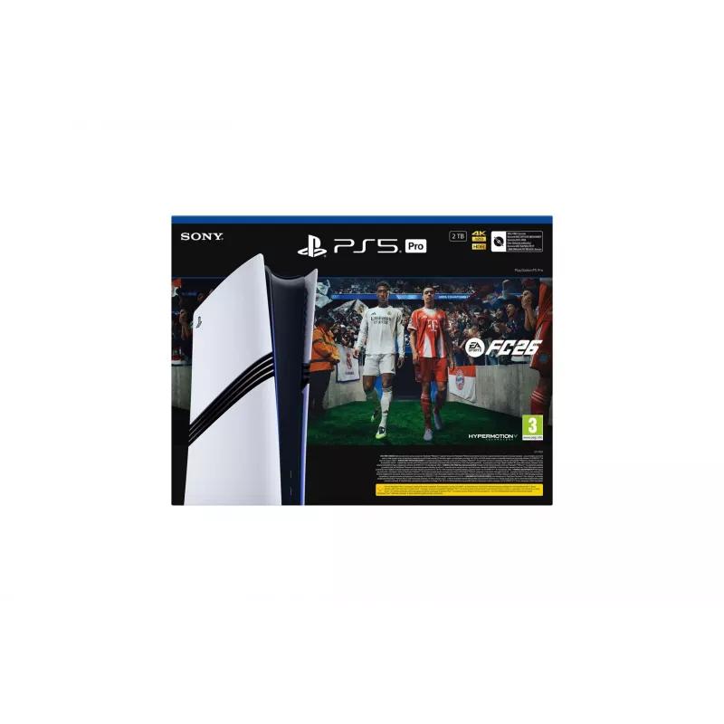 Sony Playstation 5 Pro FC26 Bundle 2 TB Wi-Fi Must, Valge