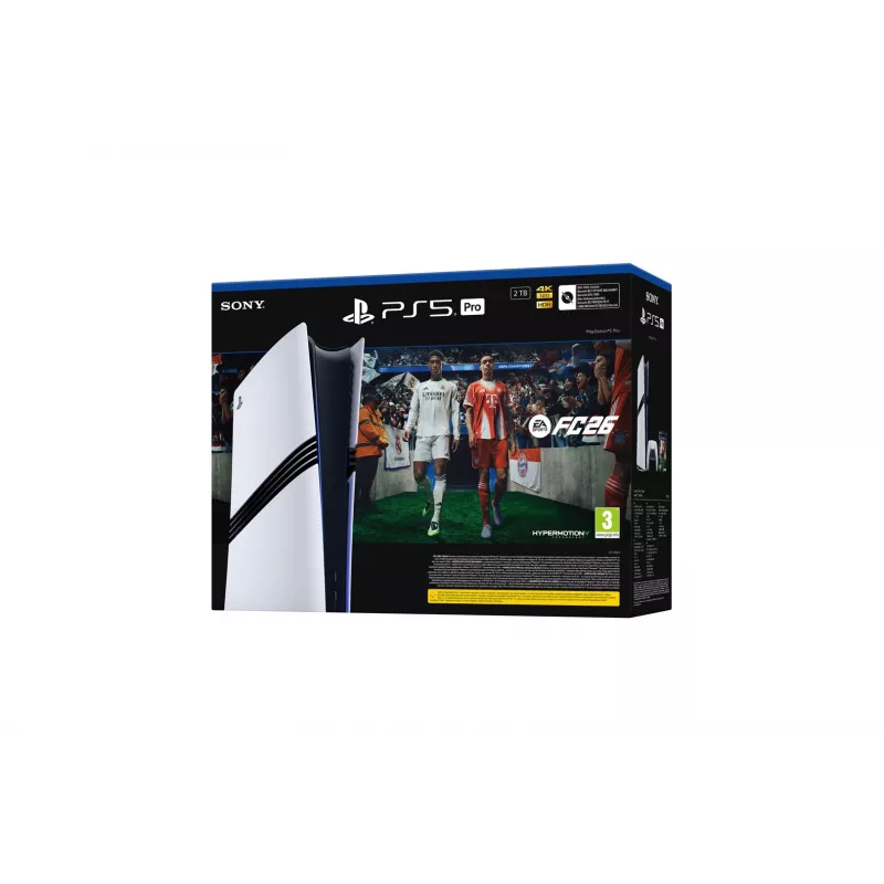 Sony Playstation 5 Pro FC26 Bundle 2 TB Wi-Fi Must, Valge