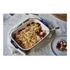 Staub ristkülikukujuline keraamiline vorm, tumesinine, 34x24x7,6