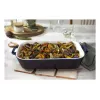 Staub ristkülikukujuline keraamiline vorm, tumesinine, 34x24x7,6