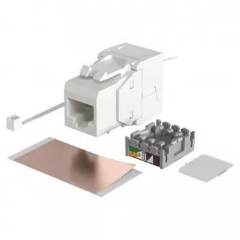 Modulaarne RJ-45 sisendmoodul EFB Elektronik ECOLAN E-20080, valge