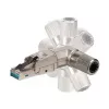 EFB Elektronik 88035P8.1 - RJ-45 - Hõbedane - Isane - tsink - Cat6 - 22/26