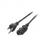 EFB-Elektronik toitejuhe USA/NEMA 5-15P - C13 180°, must, 1,8m, 3SJT AWG14 x 3C Tootja: EFB Elektronik (EK462.1,8)