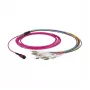 Fiiber optiline juhtpistikupesa MTP-F/LC 12-kiulisena OM5 LSZH laimiroheline, 7.5 m — EFB Elektronik
