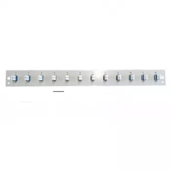 Eellaaditud esipaneeli moodul EFB Elektronik SB-FP-S-12SC-S-OS2 — 12× LC dupleksadapterid, OS2, must