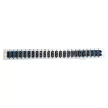 Esipaneeli sisestus EFB Elektronik SB-FP-S-24SC-D-V-OS2 — 24× SC Duplex ühendusmuhvi, OS2, vertikaalne, must