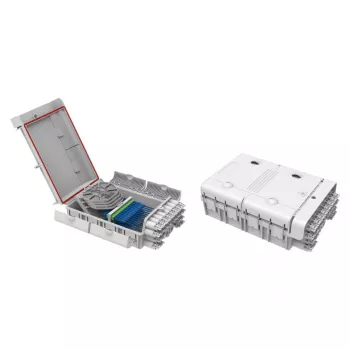 FTTH IP65 välistingimustes fiiberoptiline harukarp Tootja FTTH-BOX-OUT-5 48 kiule, 24 adapterile, splaissiplaat kaasas