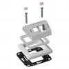 Adapter frame EFB Elektronik ET-25092.8 disainiühilduvuseks Gira RAL9003-ga moodulitele ET-25092.x ja FTTH-OUTLET-xx