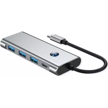 VALUE USB C dokkimisjaam 7-ühes, 4K60 1xHDMI, 3xUSB-A, 1xSD/microSD, 1xC PD (12.99.1144)
