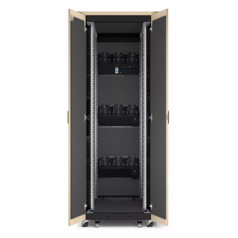 APC NetShelter - Kapp (horisontaalne) - helikindel - AC 230 V - vaher - 38U - 48,3 cm (19 tolli)
