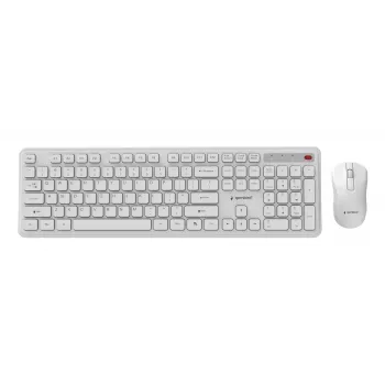 Klaviatuur + Hiir Wrl ENG/WH KBS-WPS-01-W Gembird