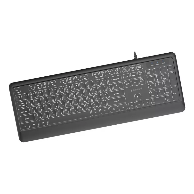 Klaviatuur multimeedium USB CYRILL/MUST KB-UML-04-CYRL Gembird