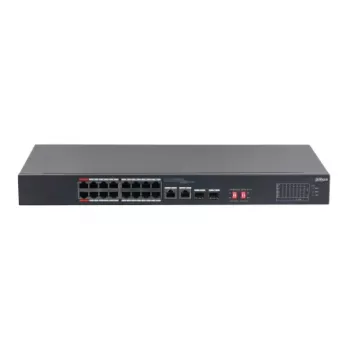Dahua Technology PoE S3218-16ET-135 võrgulüliti Mittehallatav L2 Gigabit Ethernet (10/100/1000) Power over Ethernet (PoE) 1U Must