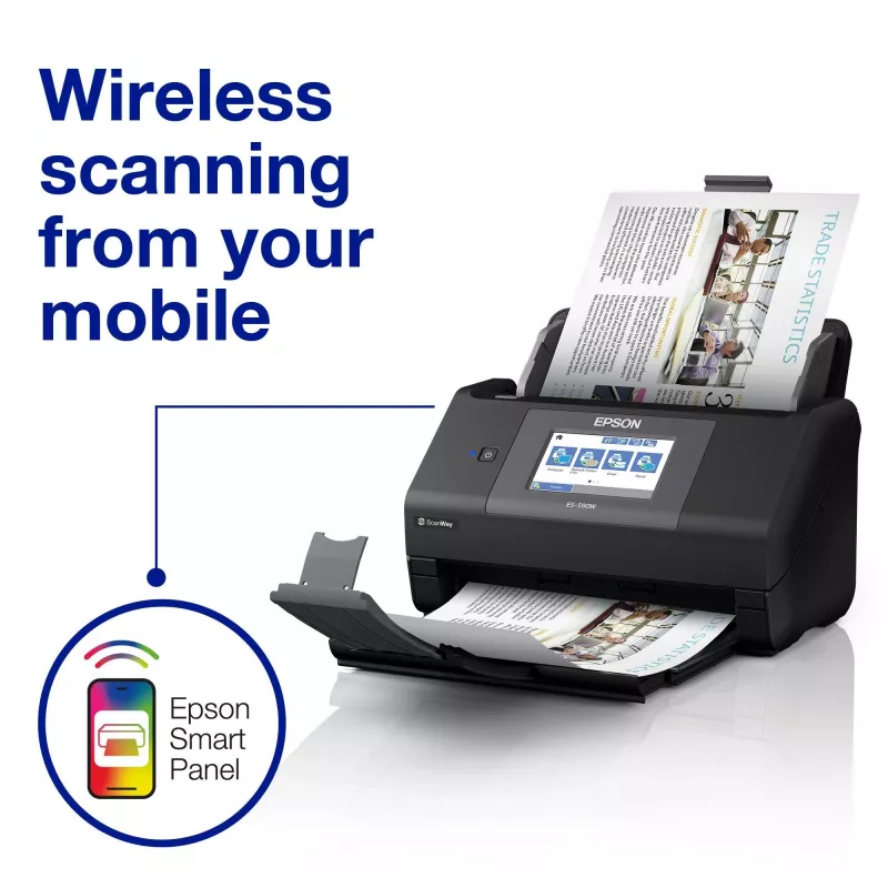 Epson WorkForce ES-590W lehtskanner 600 x 600 DPI A4 Must