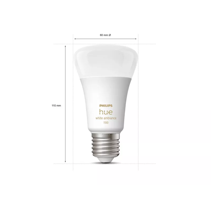 Philips Hue Valge ambience A60 – E27 nutipirn – 1100 (2 tk)