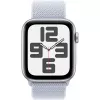 Apple Watch SE GPS 44mm alumiiniumkorpuse hõbedane, Sport Loop randmepael sinine pilv