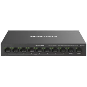 Mercusys MS110CP võrgukommutaator PoE toega Must