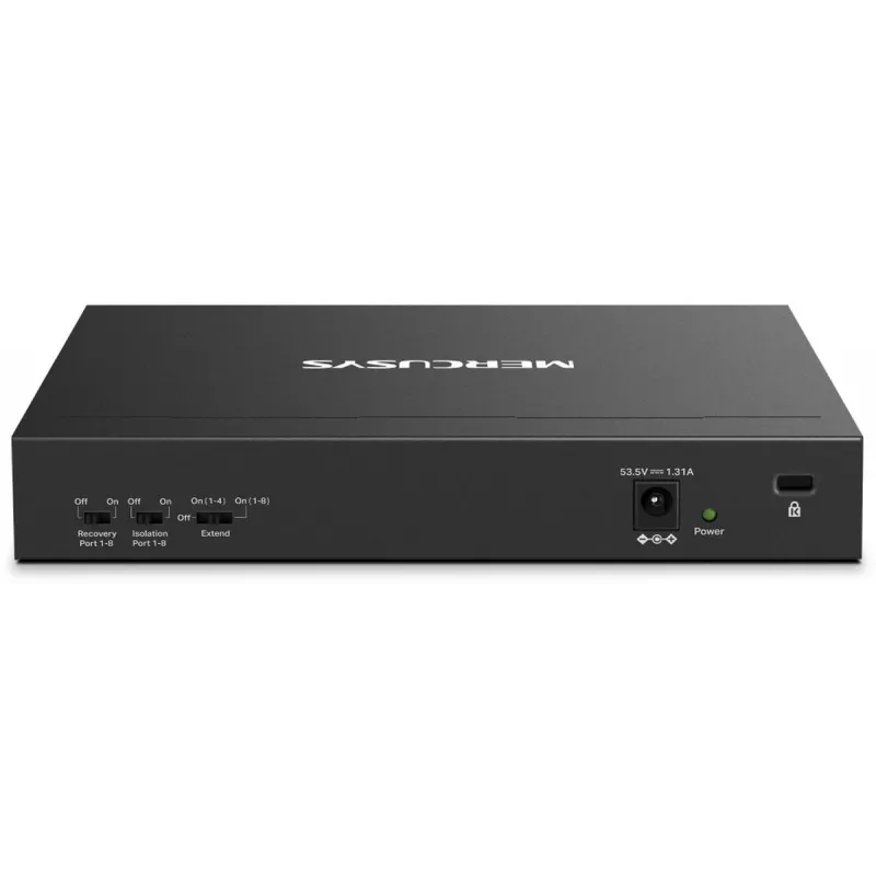 Mercusys MS110CP võrgukommutaator PoE toega Must