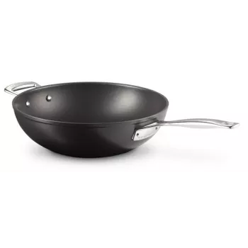 Le Creuset Toughened Non-Stick segamispann 30 cm must/hõbedane