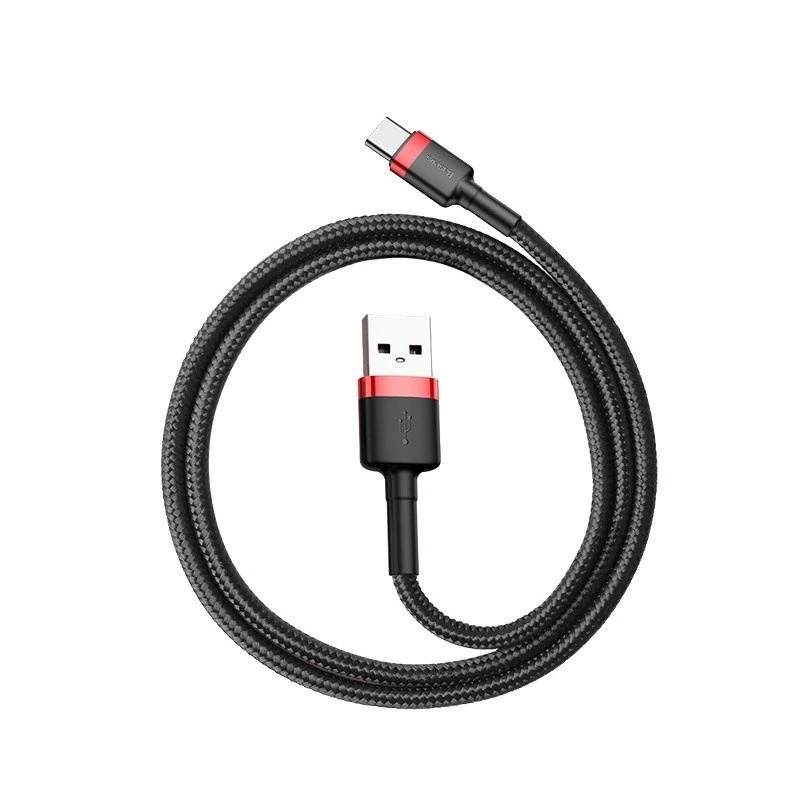 Baseus Cafule USB-C kaabel 2A 3m (Must+Punane)