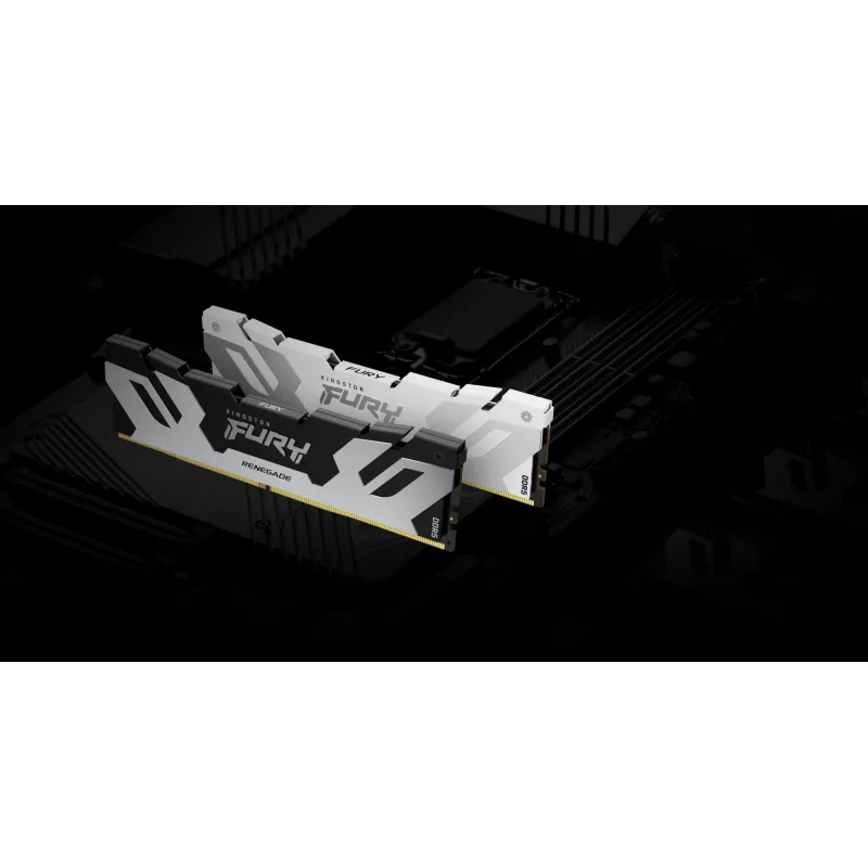 DIMM 32 GB DDR5-6400 (2x 16 GB) Dual-Kit, mälu valge, KF564C32RWK2-32, Renegade, INTEL XMP
