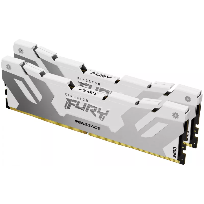 DIMM 32 GB DDR5-6400 (2x 16 GB) Dual-Kit, mälu valge, KF564C32RWK2-32, Renegade, INTEL XMP
