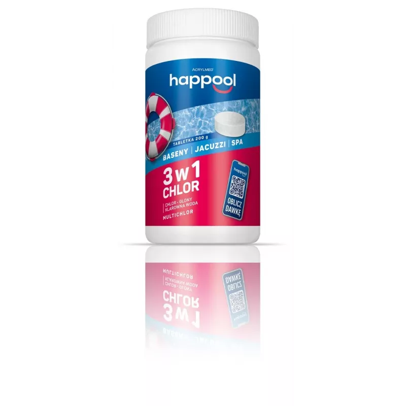 Acrylmed TRIOCHLOR aeglaselt lahustuvad klooritabletid basseinile 1 kg